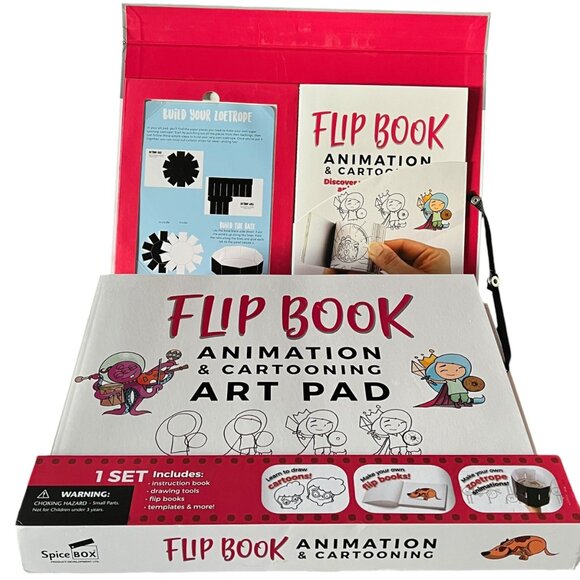 Flip Book Animation & Cartooning Art Pad Set For Young Artists Ages 8+ - Picture 2 of 4